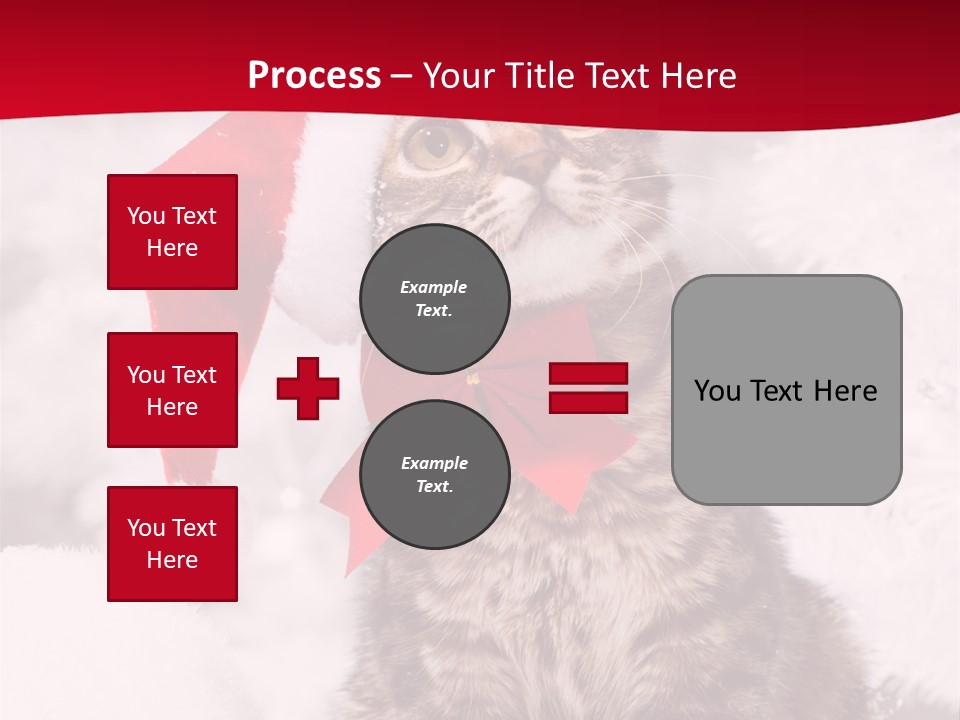 Domestic Looking Up Santa PowerPoint Template