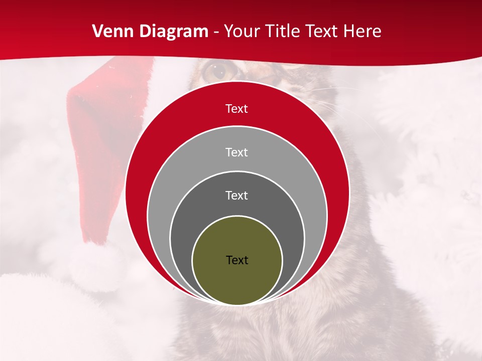Domestic Looking Up Santa PowerPoint Template