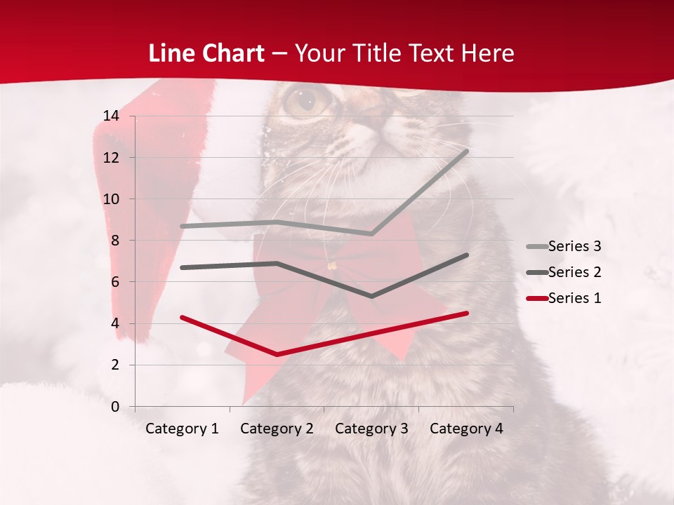 Domestic Looking Up Santa PowerPoint Template
