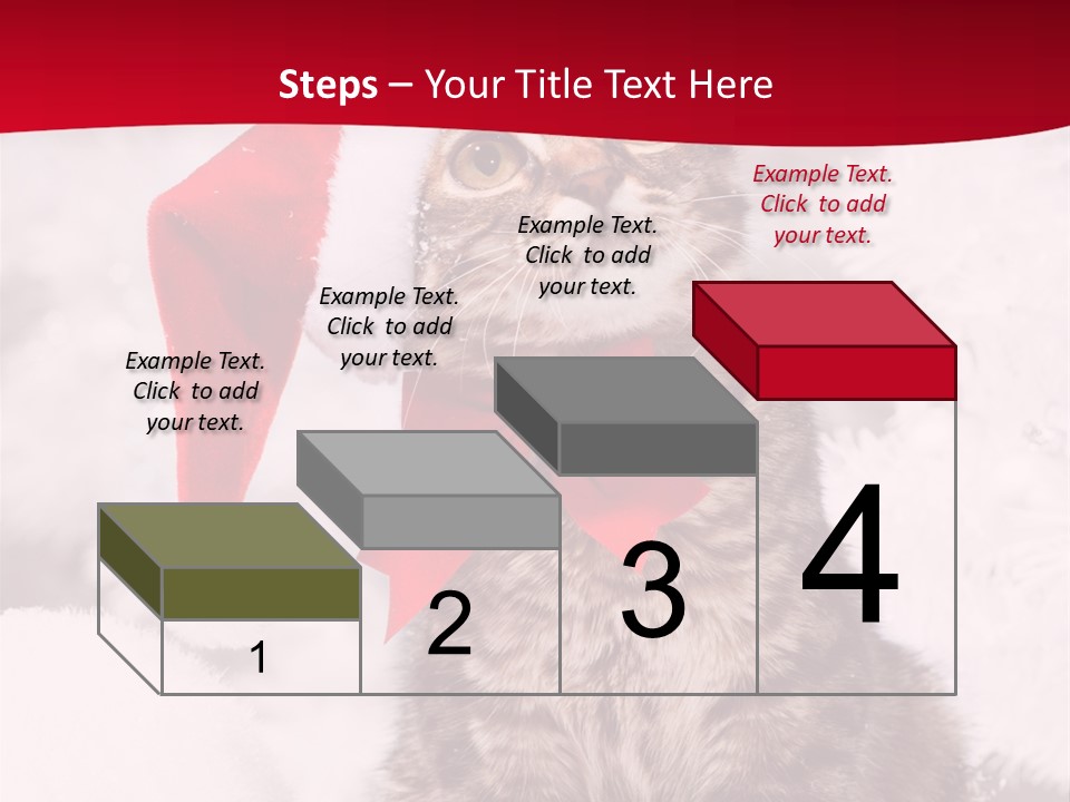 Domestic Looking Up Santa PowerPoint Template