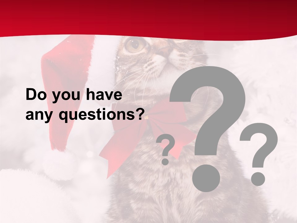 Domestic Looking Up Santa PowerPoint Template