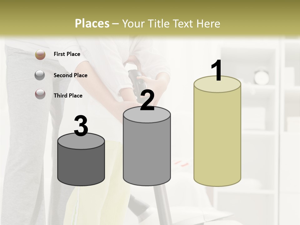 Housework Cleaner Living PowerPoint Template