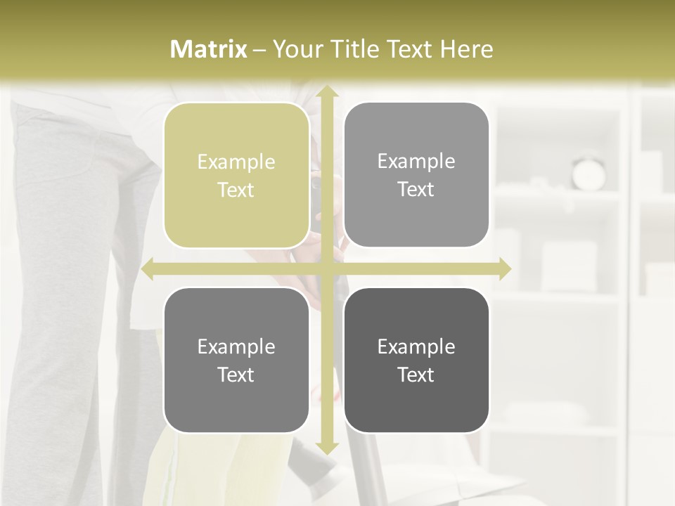 Housework Cleaner Living PowerPoint Template