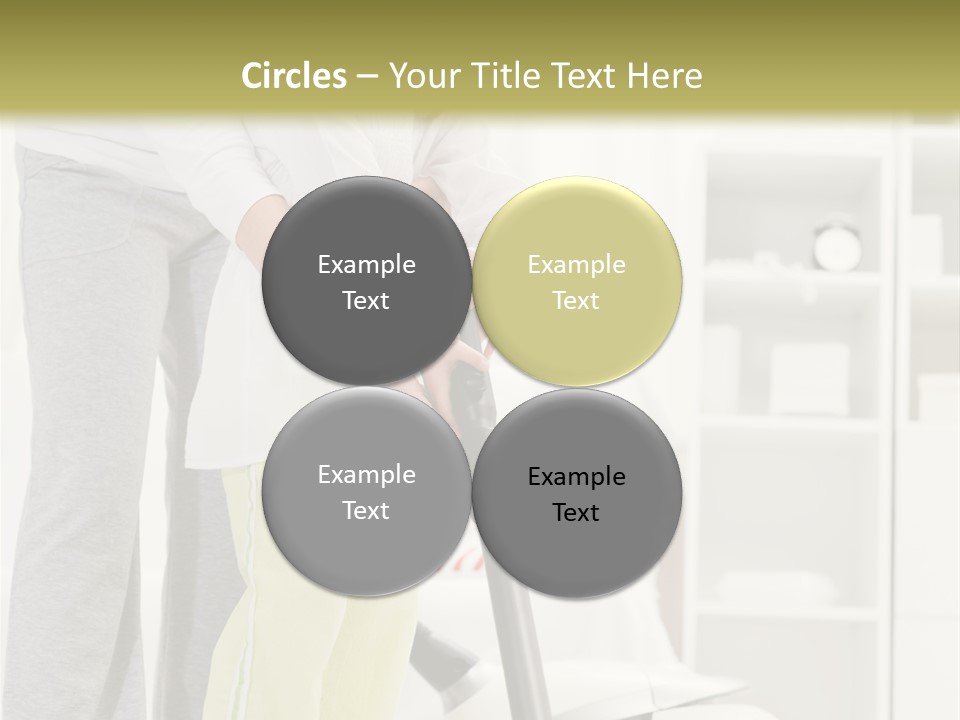 Housework Cleaner Living PowerPoint Template