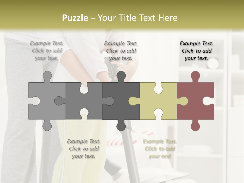 Housework Cleaner Living PowerPoint Template