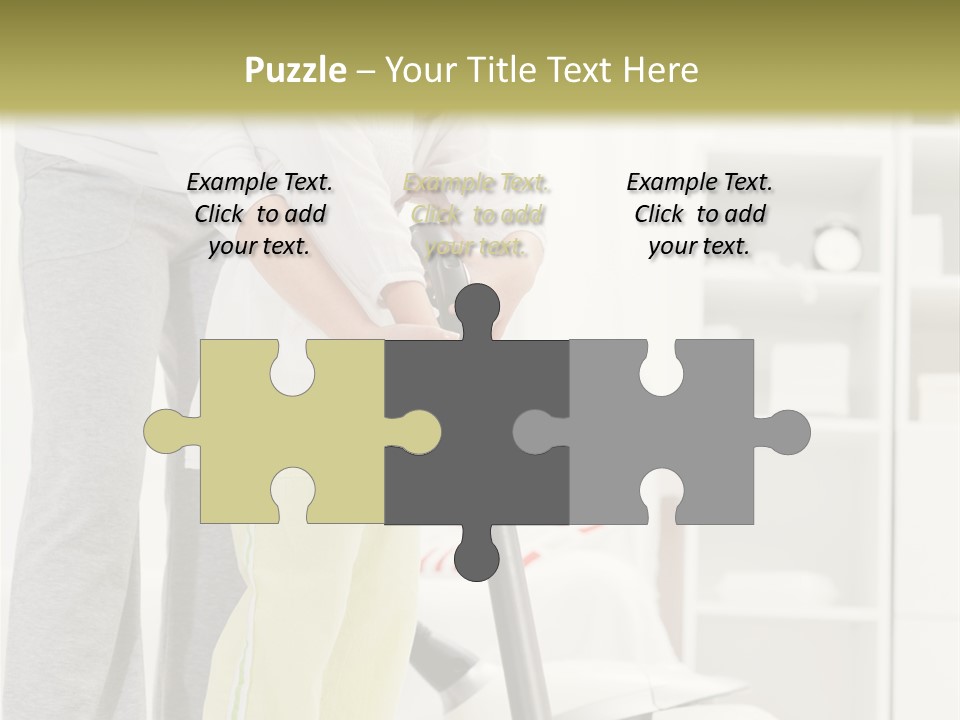 Housework Cleaner Living PowerPoint Template