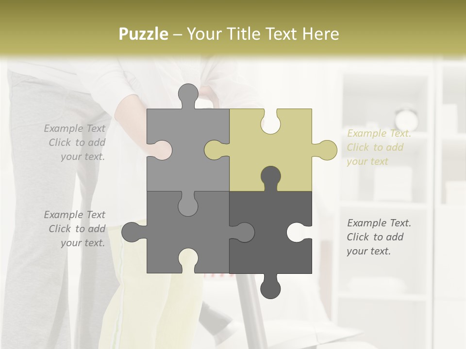 Housework Cleaner Living PowerPoint Template