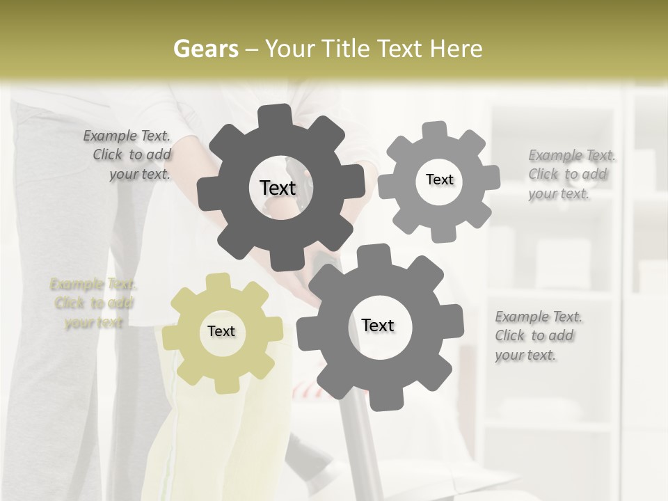 Housework Cleaner Living PowerPoint Template