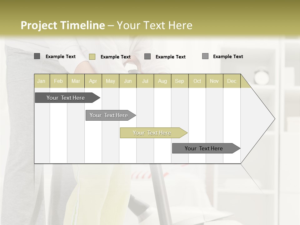 Housework Cleaner Living PowerPoint Template