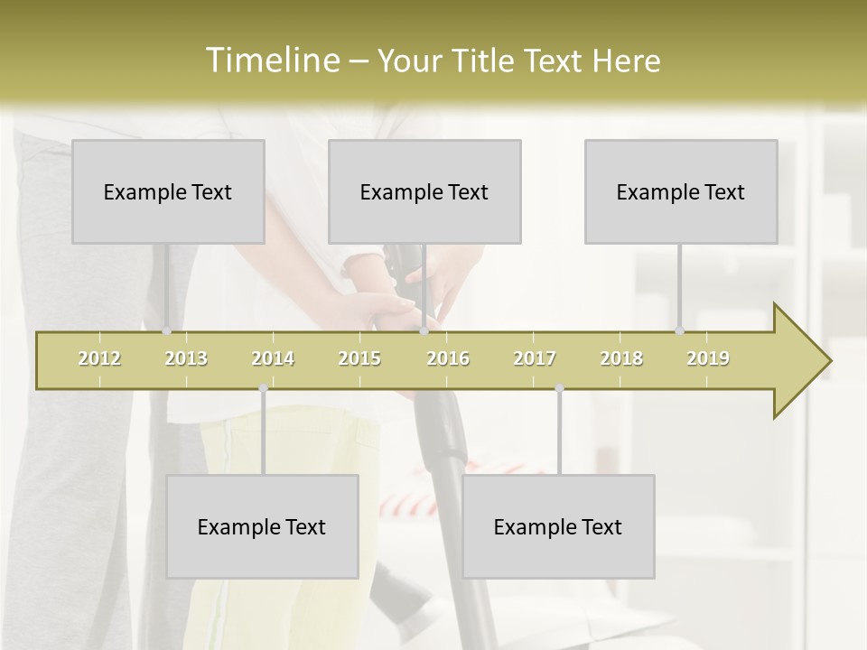 Housework Cleaner Living PowerPoint Template