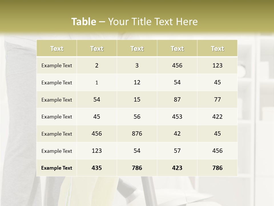 Housework Cleaner Living PowerPoint Template