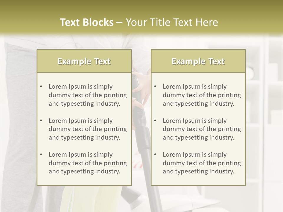 Housework Cleaner Living PowerPoint Template