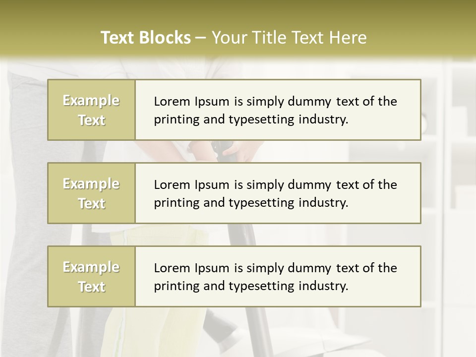 Housework Cleaner Living PowerPoint Template