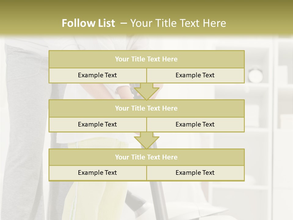 Housework Cleaner Living PowerPoint Template