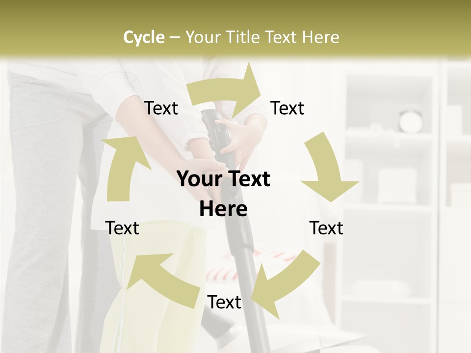 Housework Cleaner Living PowerPoint Template