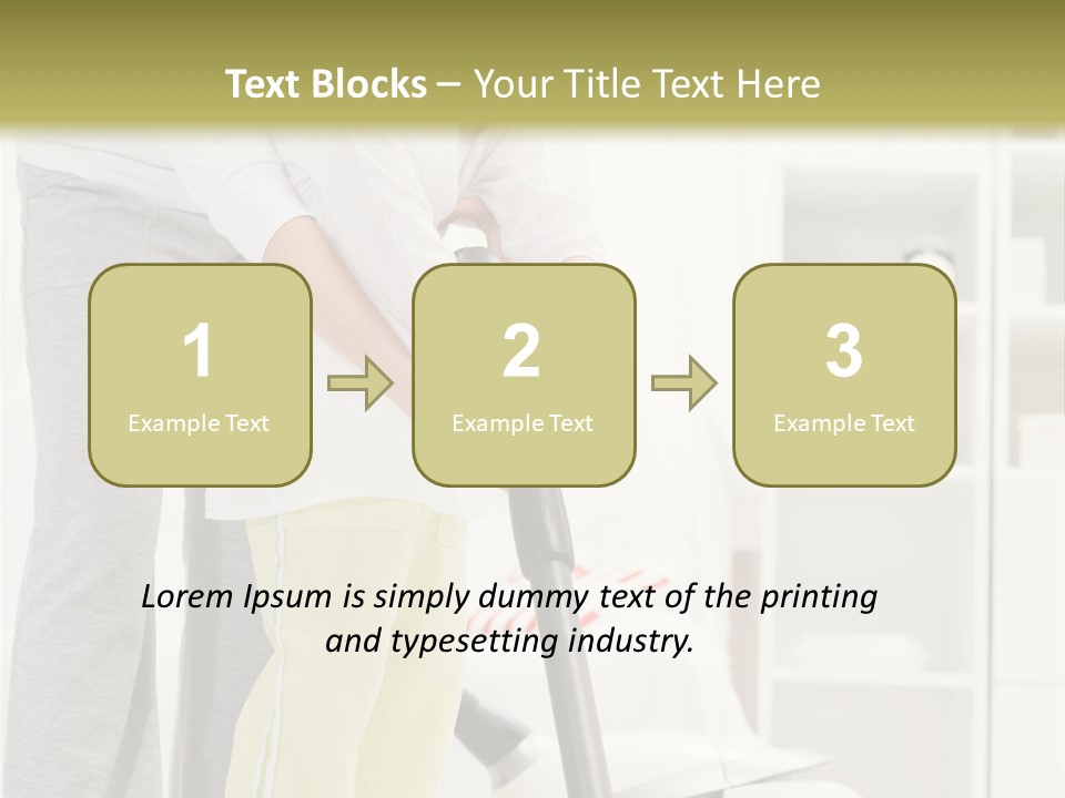 Housework Cleaner Living PowerPoint Template