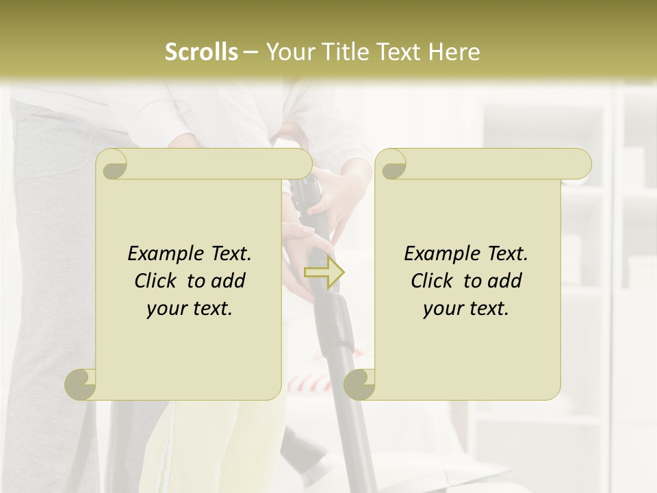 Housework Cleaner Living PowerPoint Template