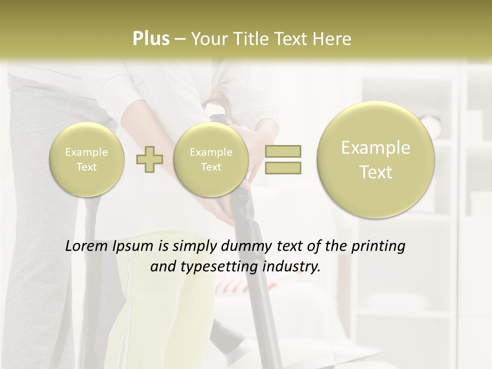 Housework Cleaner Living PowerPoint Template