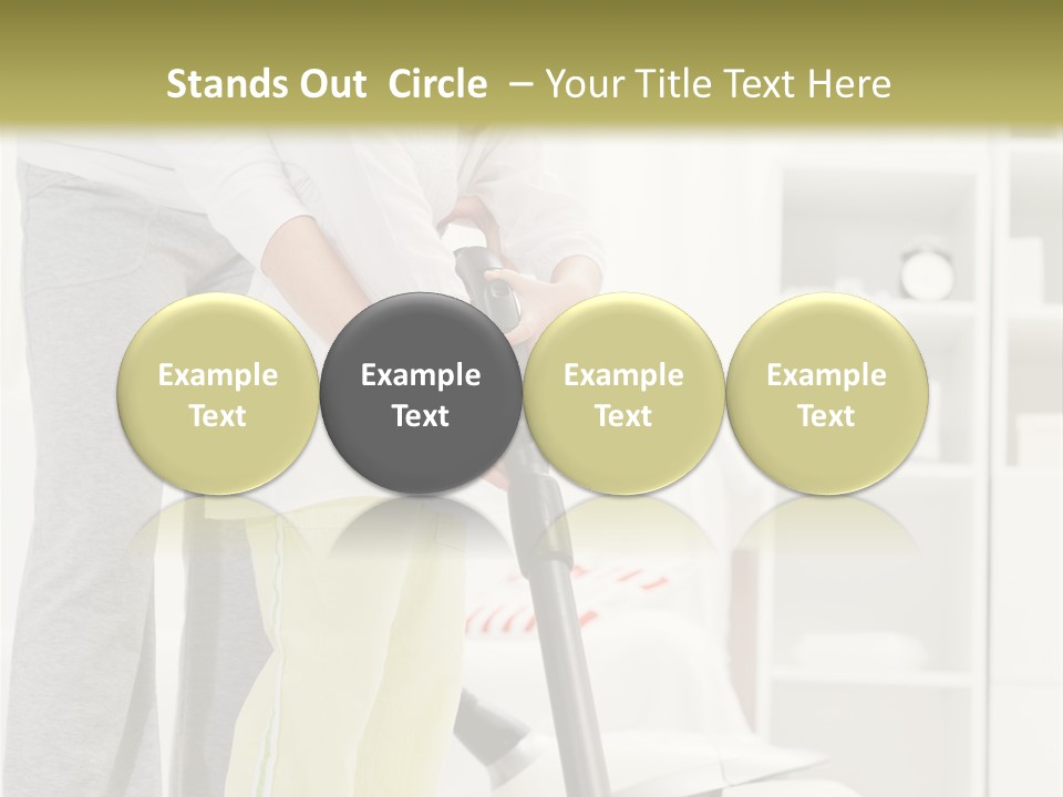 Housework Cleaner Living PowerPoint Template