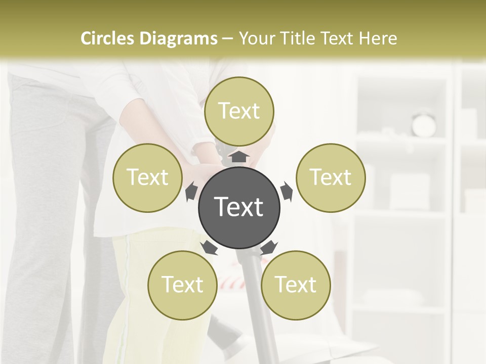 Housework Cleaner Living PowerPoint Template