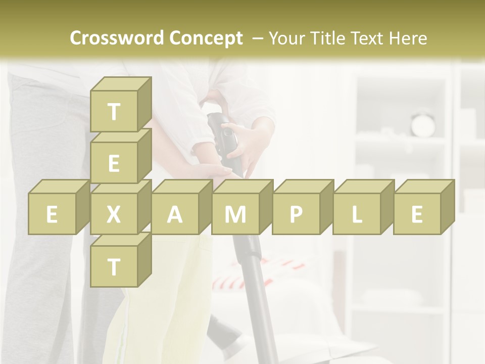 Housework Cleaner Living PowerPoint Template