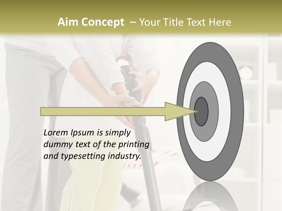 Housework Cleaner Living PowerPoint Template