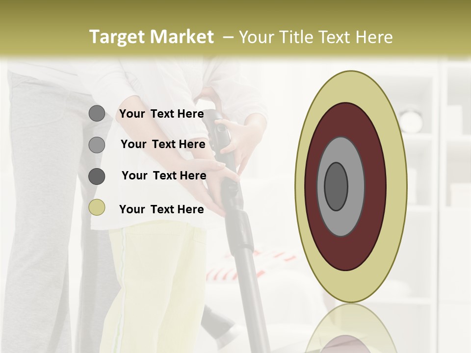 Housework Cleaner Living PowerPoint Template