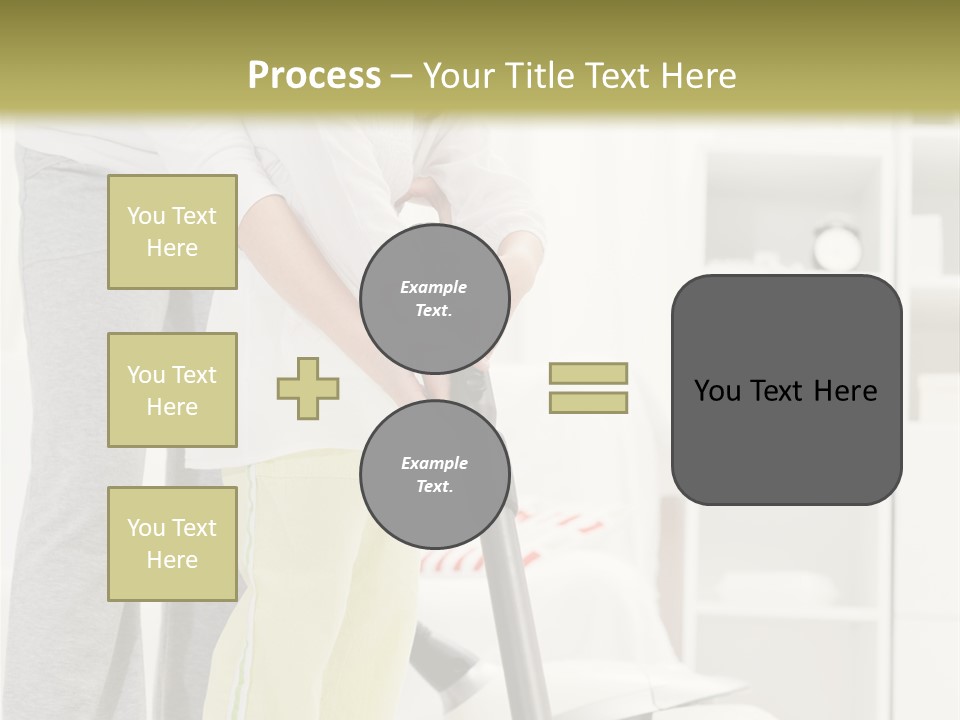 Housework Cleaner Living PowerPoint Template