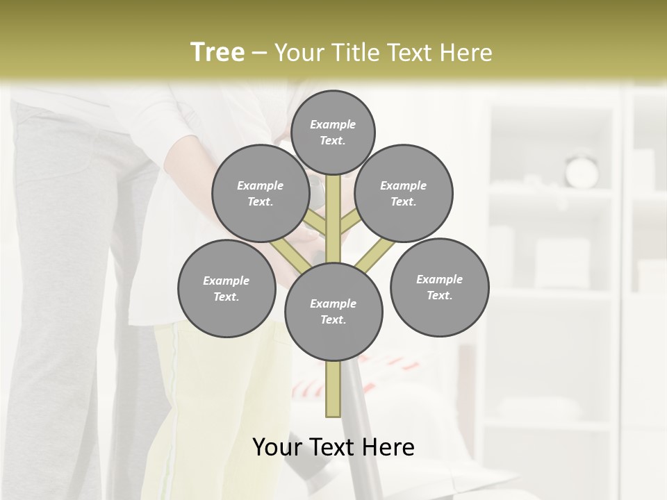 Housework Cleaner Living PowerPoint Template