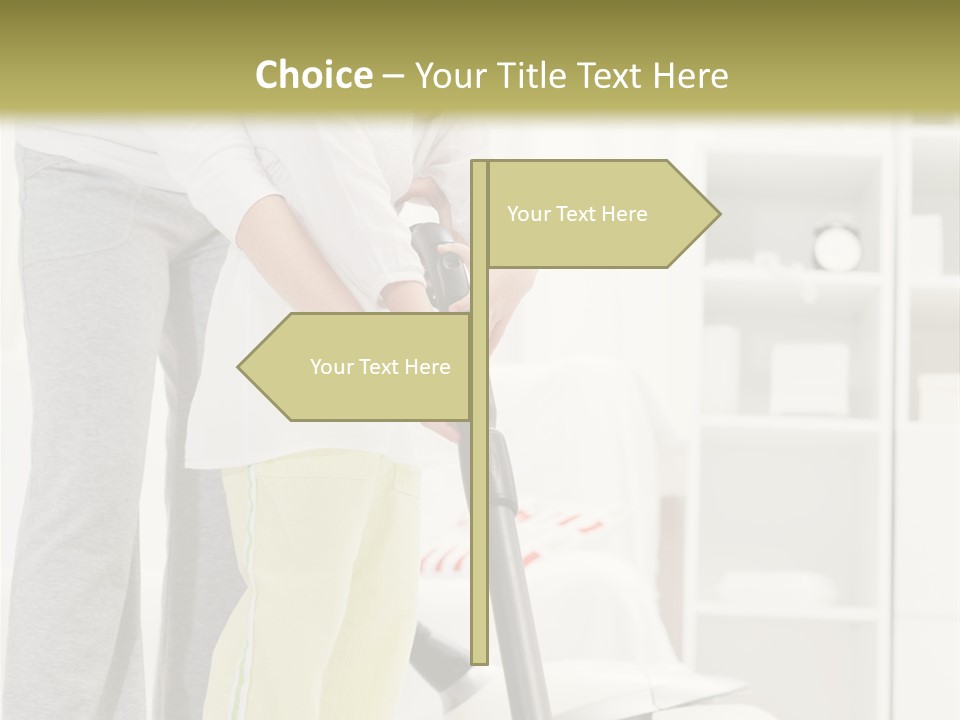 Housework Cleaner Living PowerPoint Template