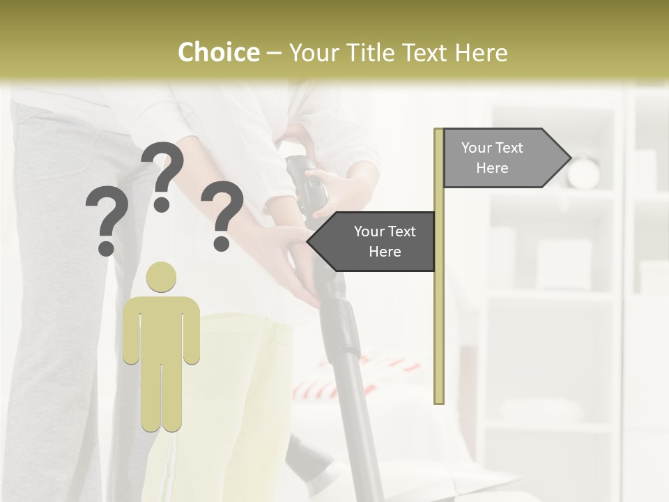 Housework Cleaner Living PowerPoint Template