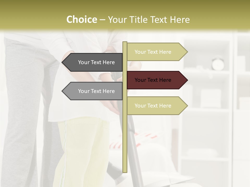 Housework Cleaner Living PowerPoint Template