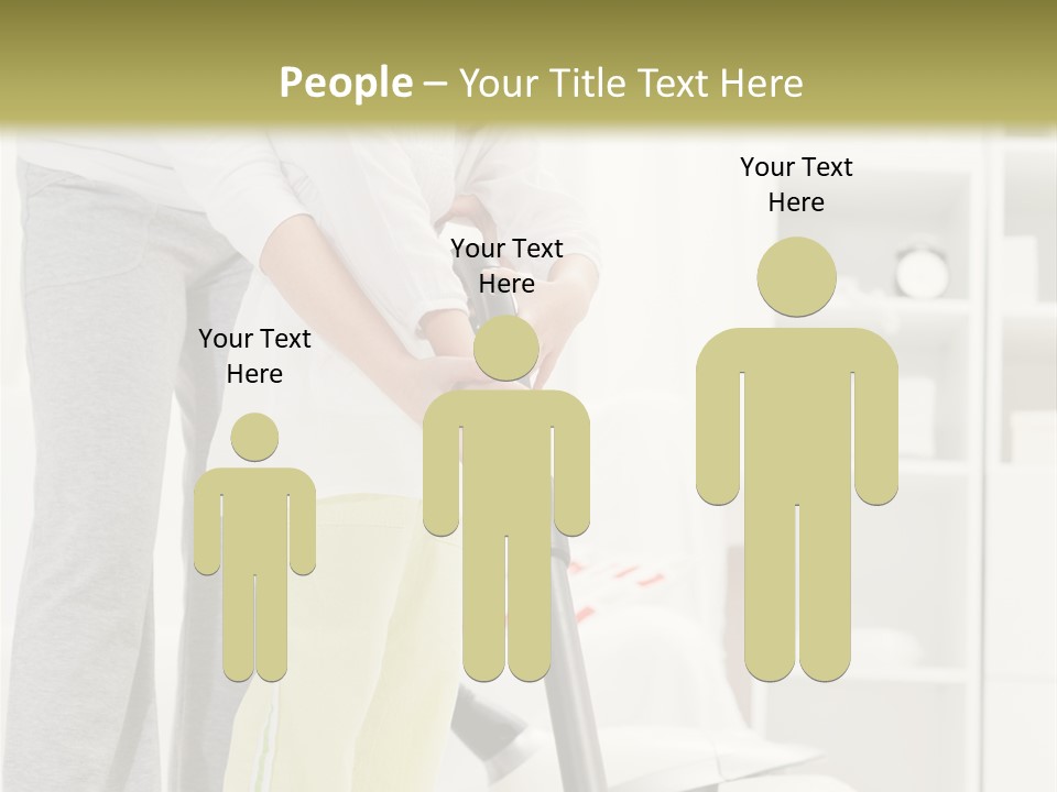 Housework Cleaner Living PowerPoint Template