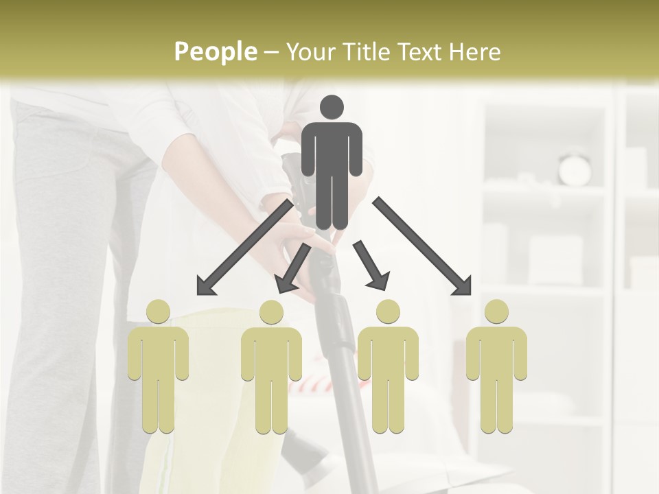 Housework Cleaner Living PowerPoint Template