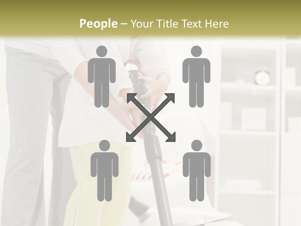 Housework Cleaner Living PowerPoint Template