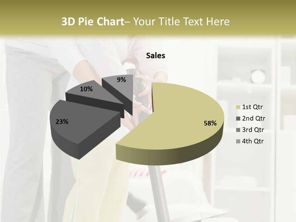 Housework Cleaner Living PowerPoint Template