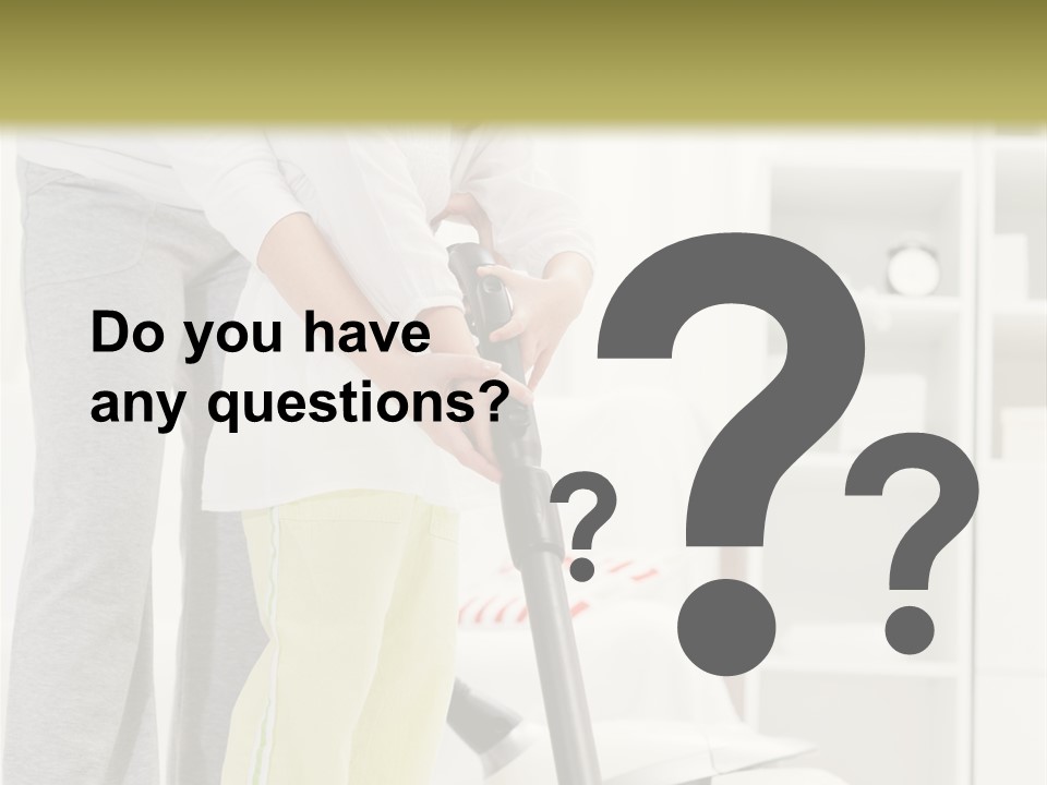 Housework Cleaner Living PowerPoint Template