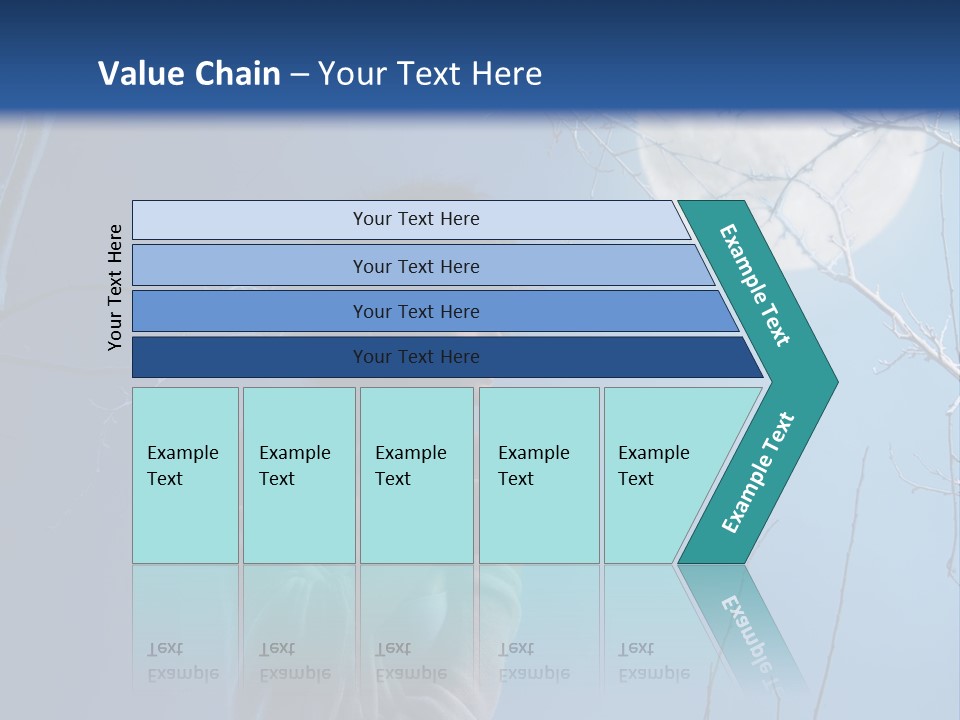 Portrait Twig Moonlight PowerPoint Template