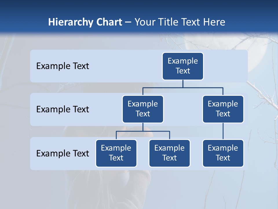 Portrait Twig Moonlight PowerPoint Template