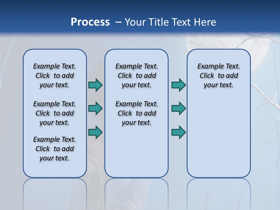 Portrait Twig Moonlight PowerPoint Template
