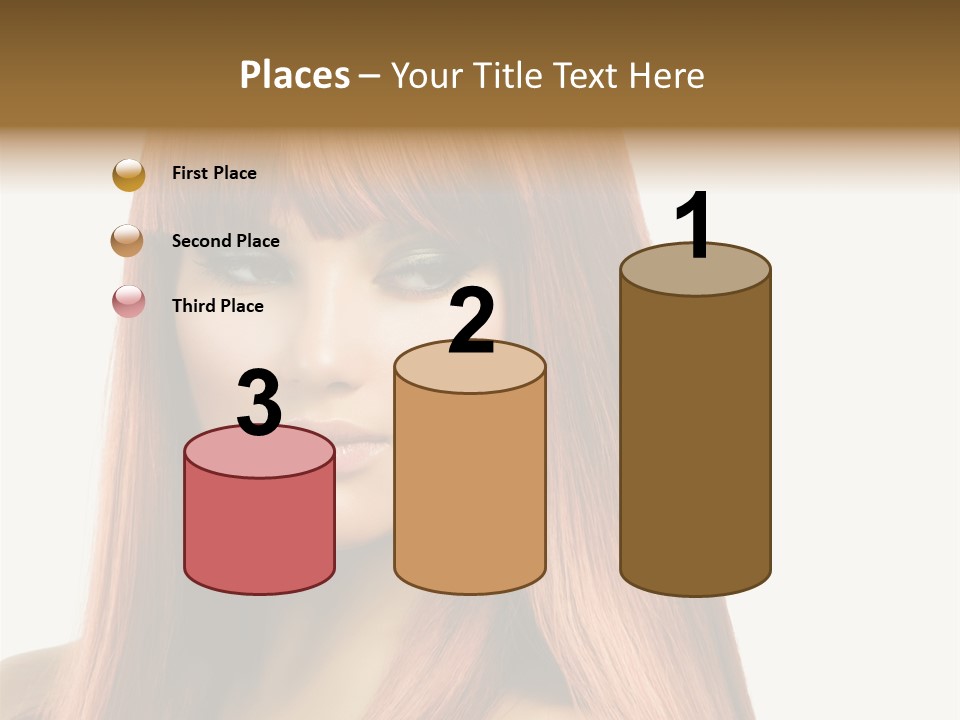 Vibrant Woman Haircut PowerPoint Template