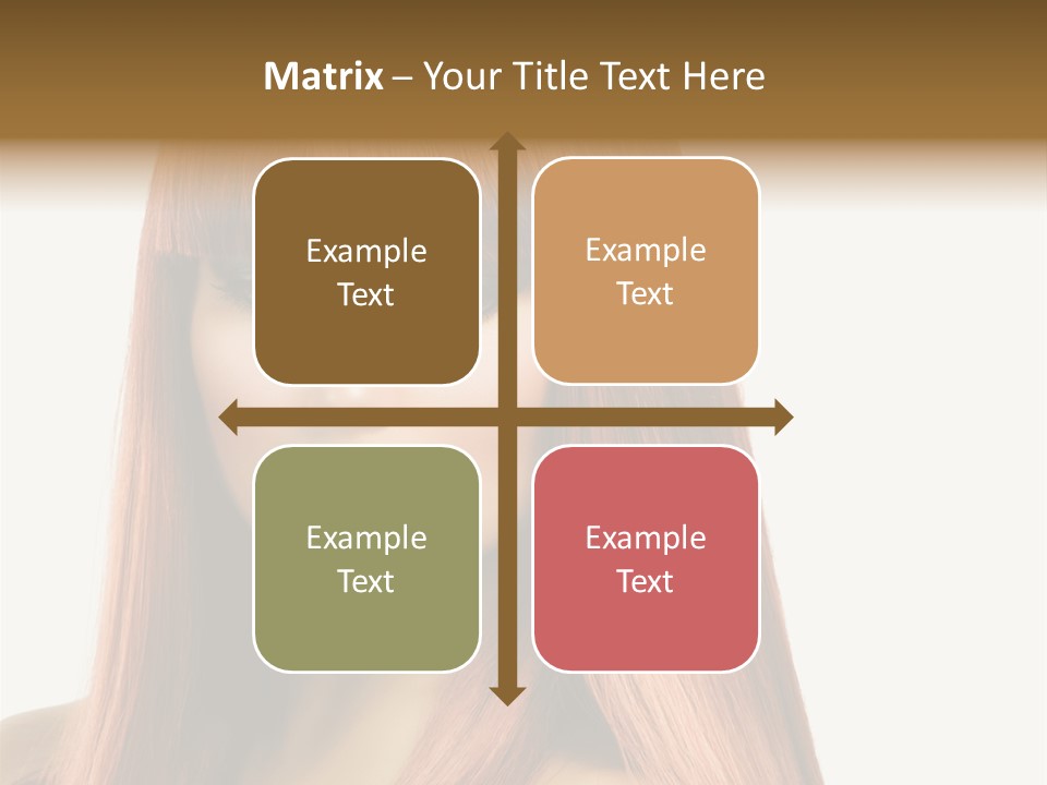 Vibrant Woman Haircut PowerPoint Template