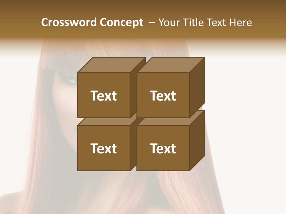 Vibrant Woman Haircut PowerPoint Template