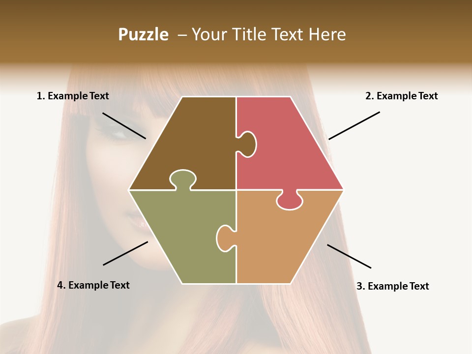 Vibrant Woman Haircut PowerPoint Template