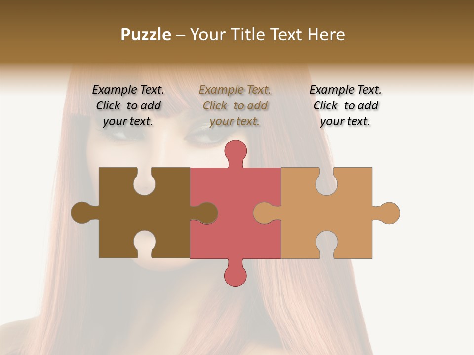 Vibrant Woman Haircut PowerPoint Template