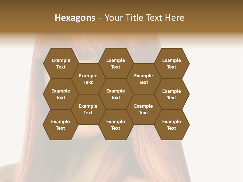 Vibrant Woman Haircut PowerPoint Template