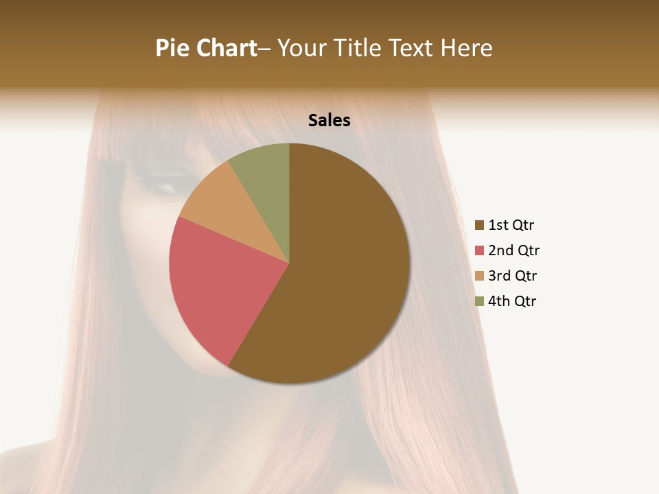 Vibrant Woman Haircut PowerPoint Template