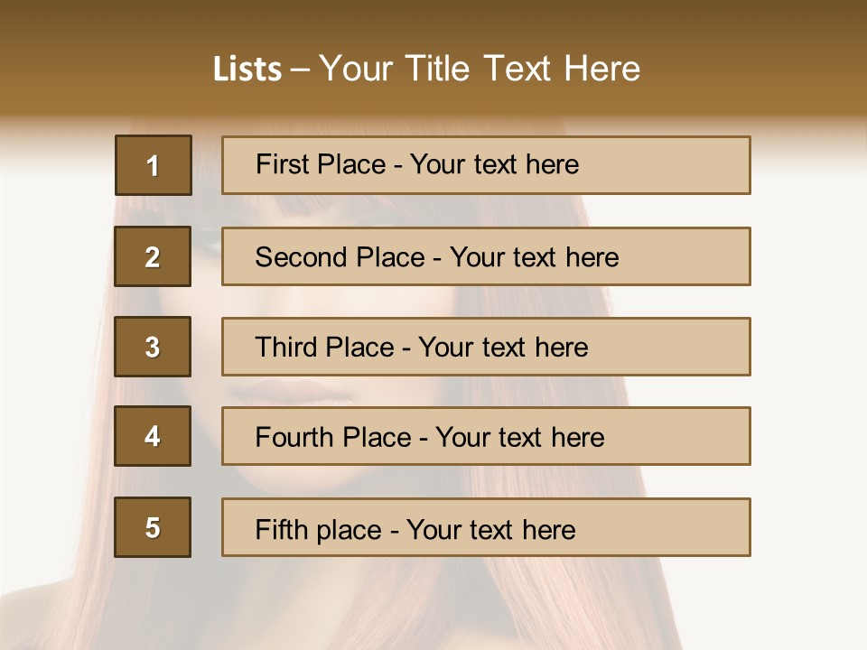 Vibrant Woman Haircut PowerPoint Template