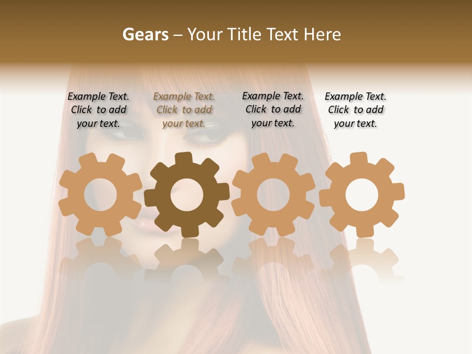 Vibrant Woman Haircut PowerPoint Template