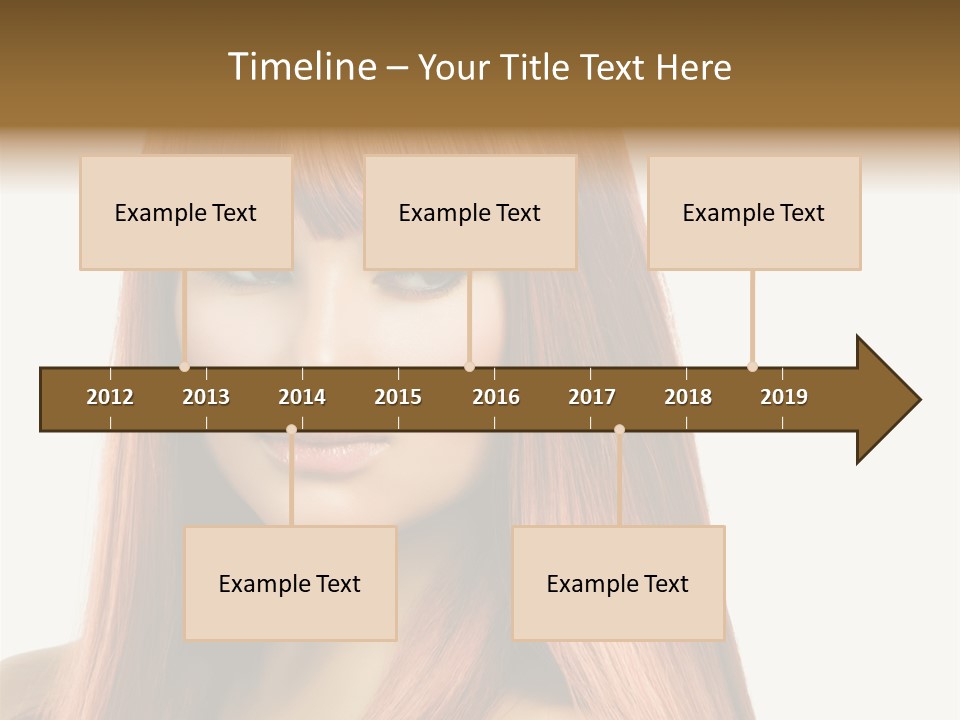 Vibrant Woman Haircut PowerPoint Template